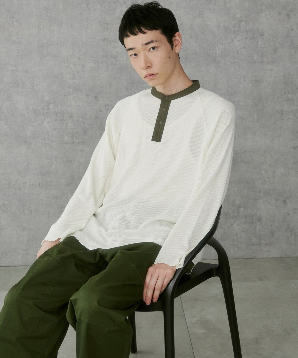WEGO 【ユニセックス着用ITEM】ラグランヘンリーネックT 
