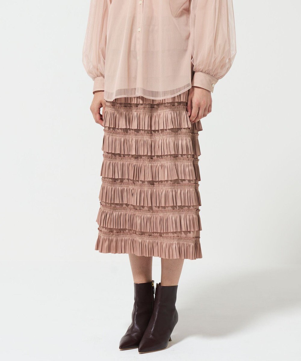 GRACE CONTINENTAL フリルタイトスカート 