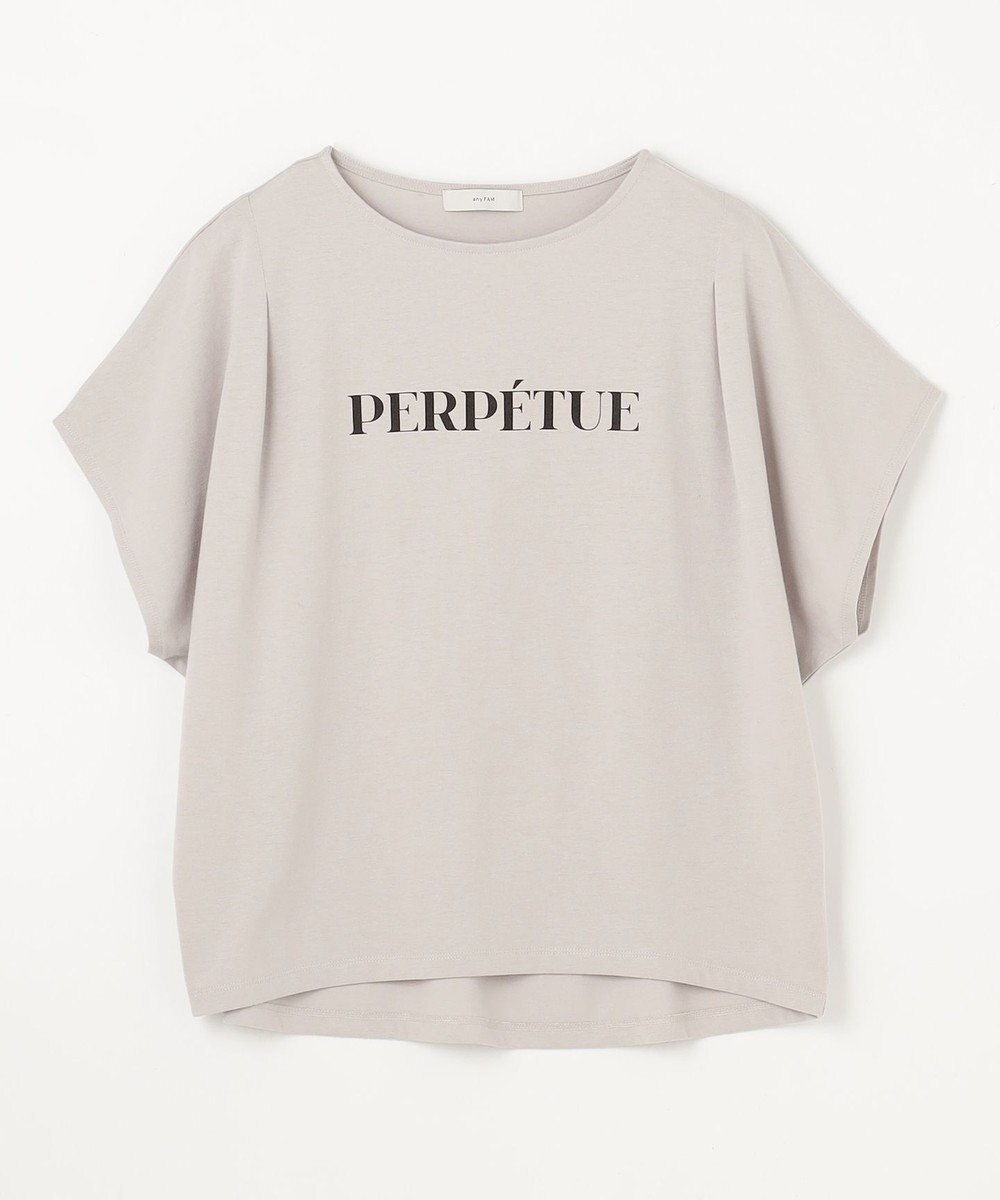 ANY L 【洗濯機可/UVケア/接触冷感】フレンチスリーブロゴ・カラーTシャツ 