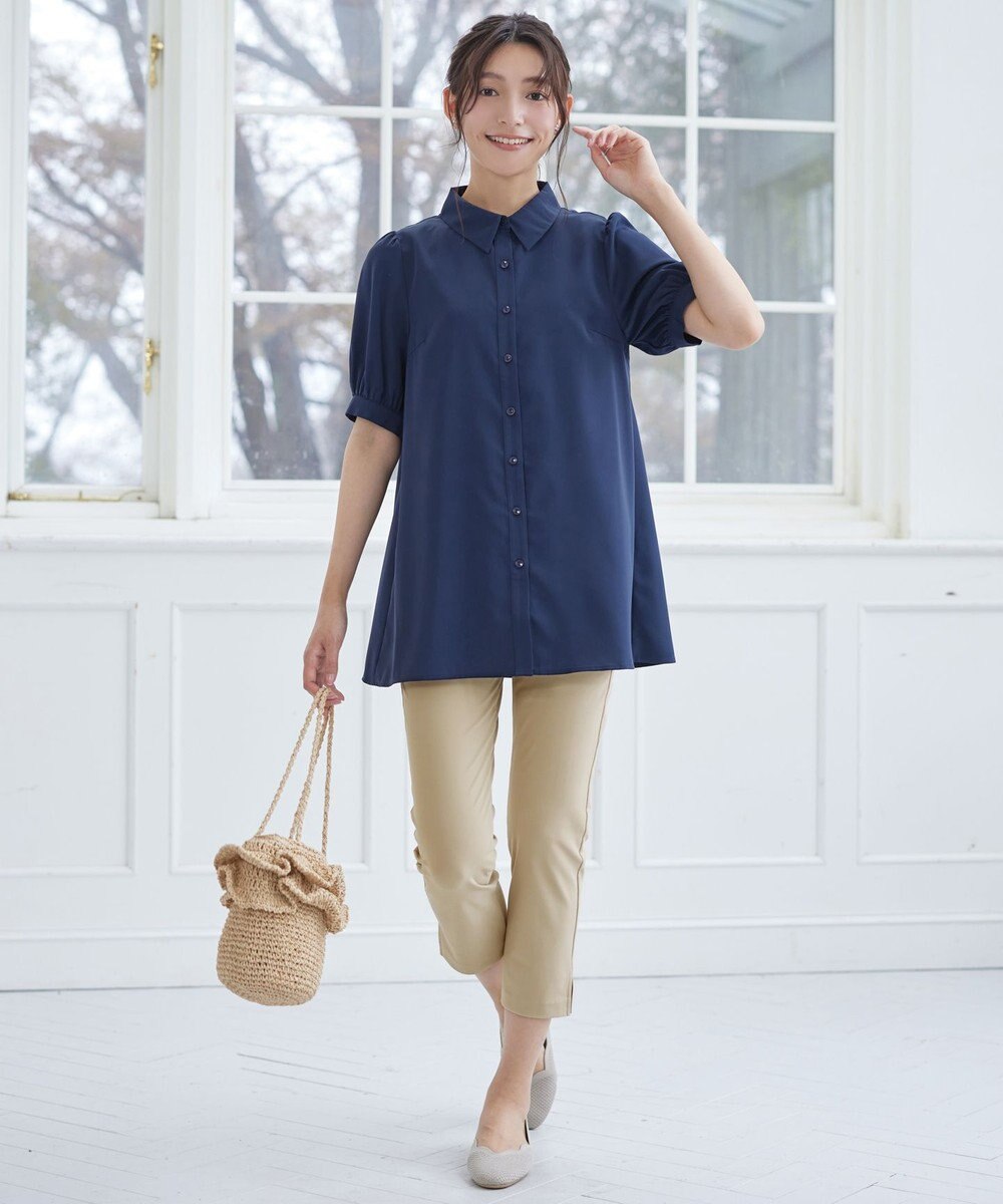 Tiaclasse 【日本製】ドライモーメント裾スリットパンツ 