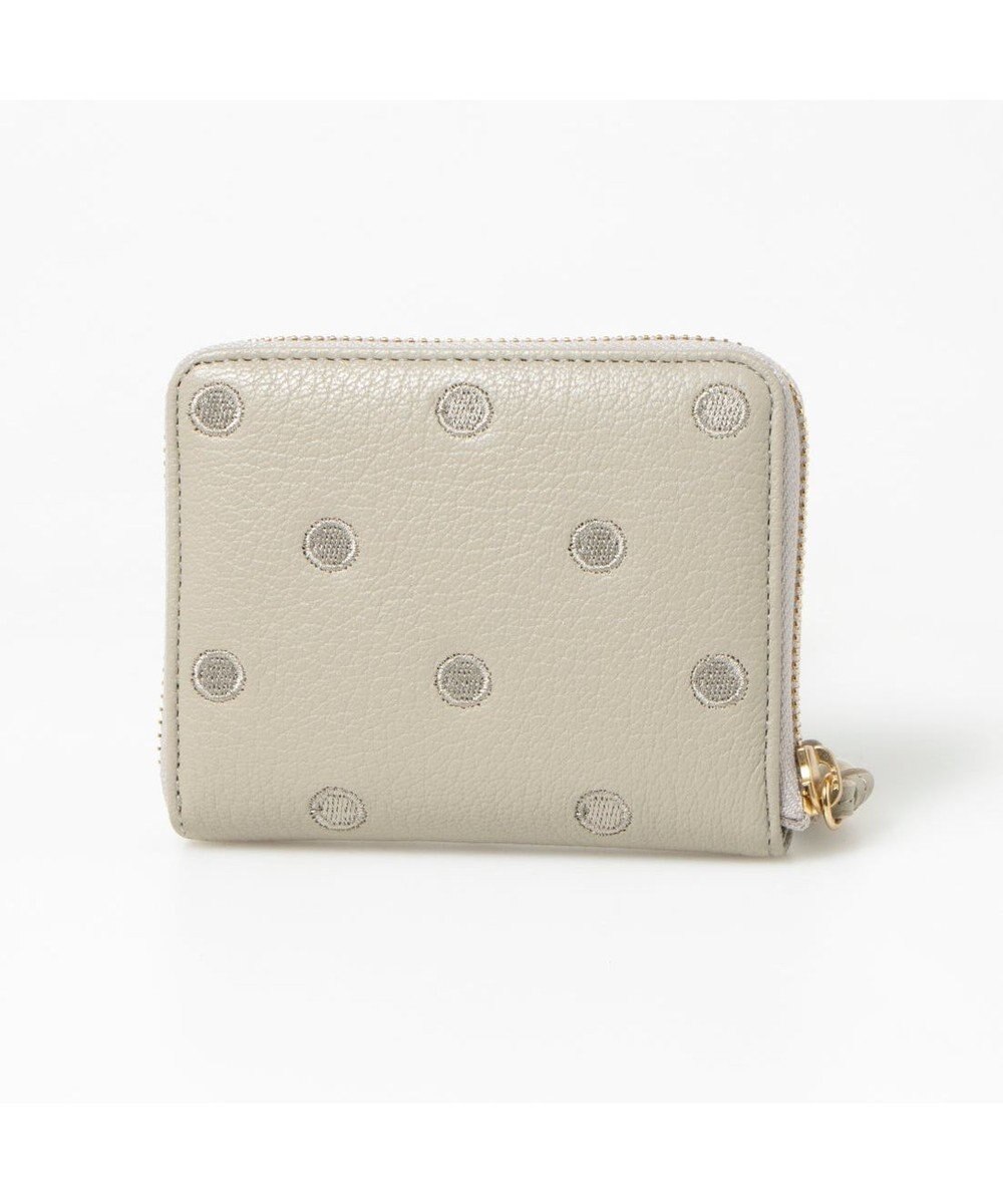 UNBILLION ペルケ perche / ドット刺繍ラウンドパームフィットウォレット 