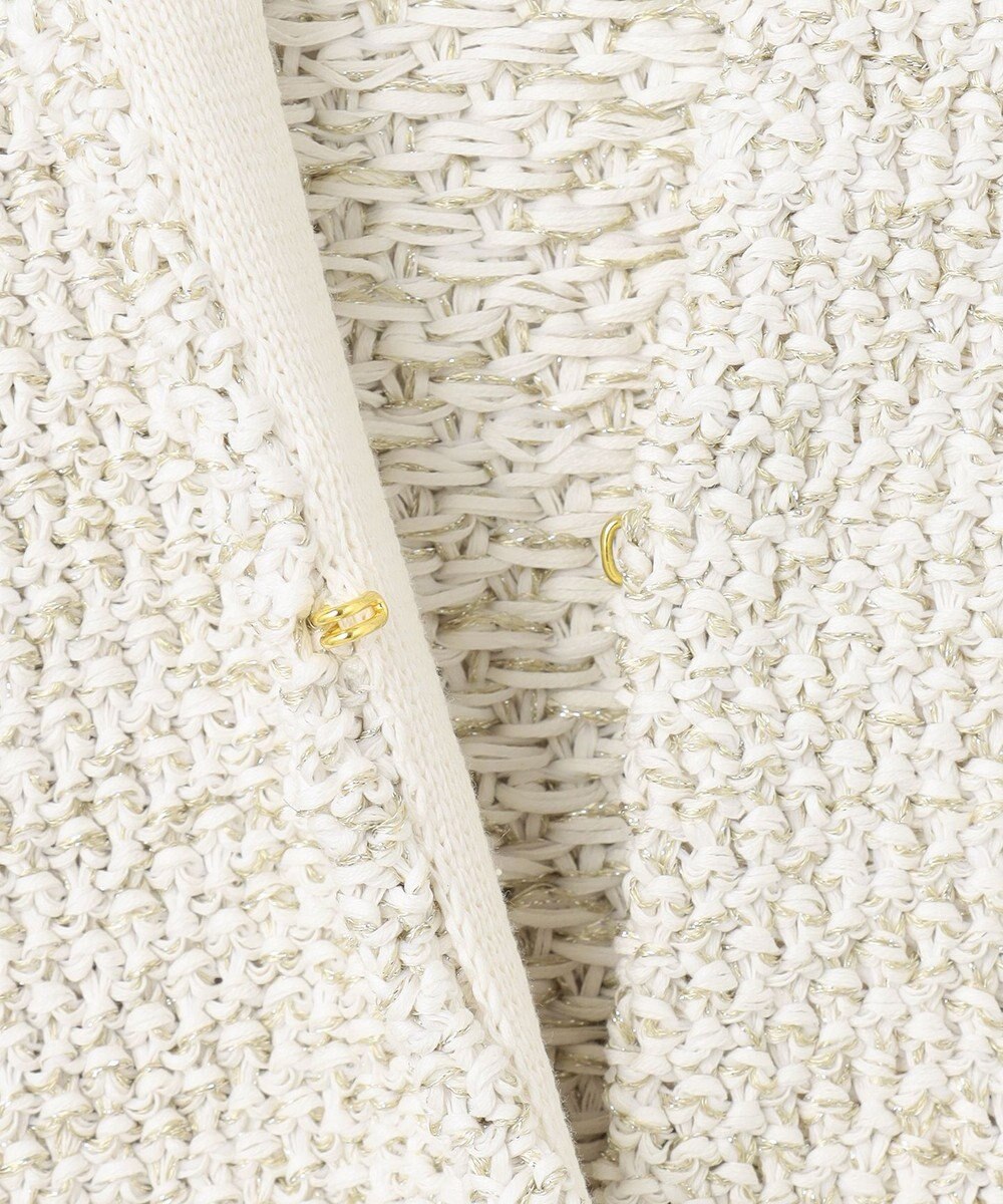 自由区 【カトリエムブーケ】Maille brillante ノーカラーアウター 