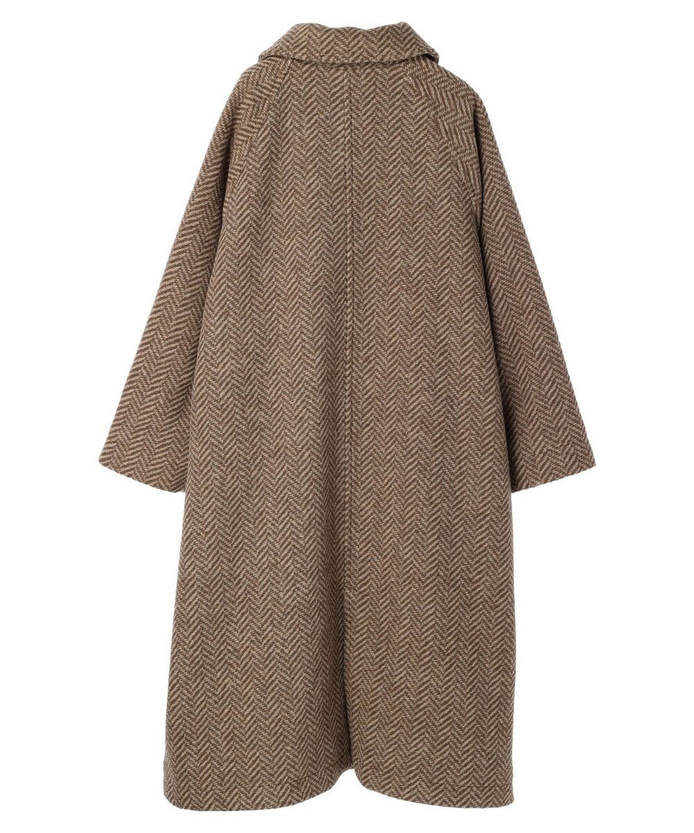 CRAFT STANDARD BOUTIQUE ウール混ガンパッチロングコート 