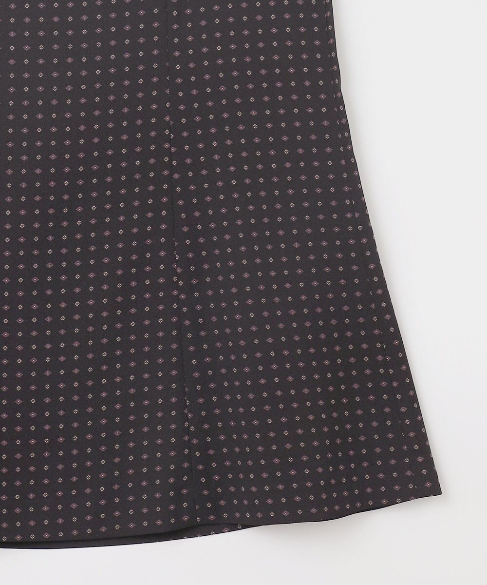 J.PRESS LADIES 【洗える】シュリンクデシン ジオメトリックプリント スカート 