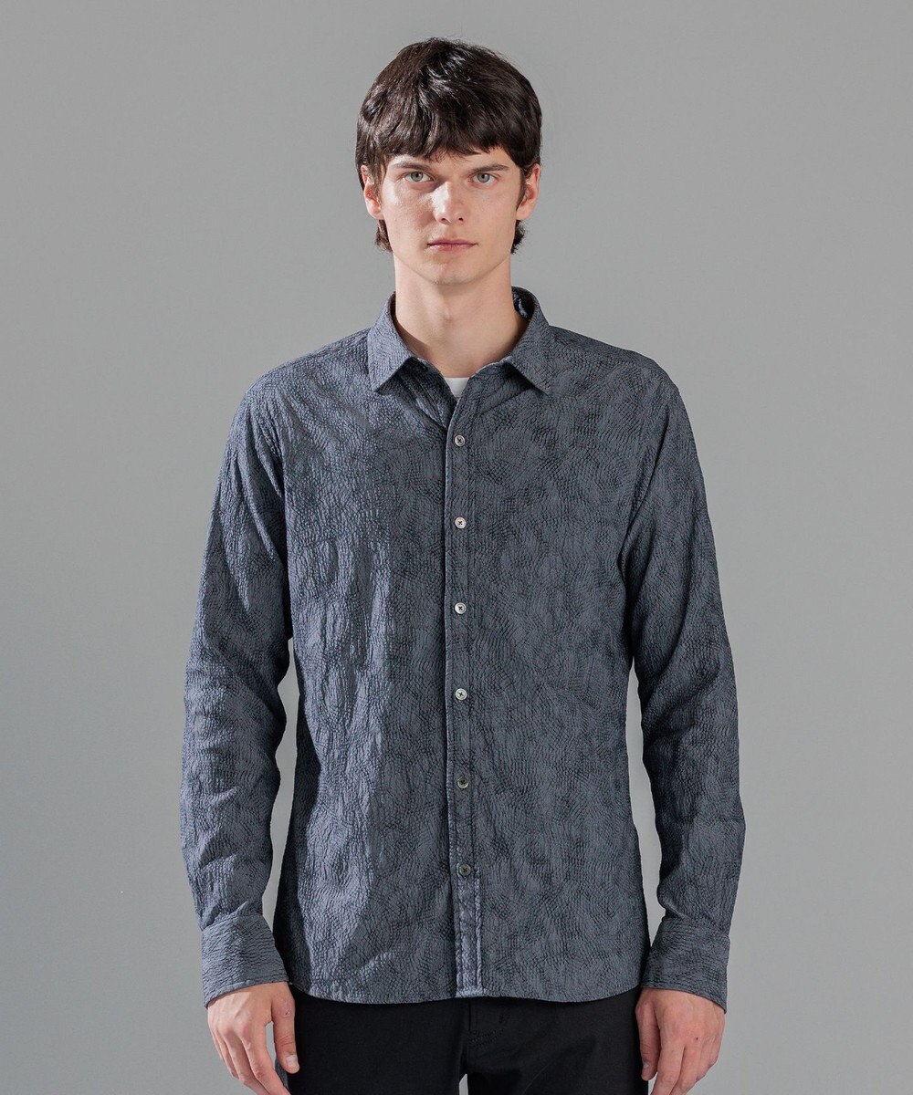 JOSEPH HOMME アブストラクトジャガード レギュラーカラーシャツ 