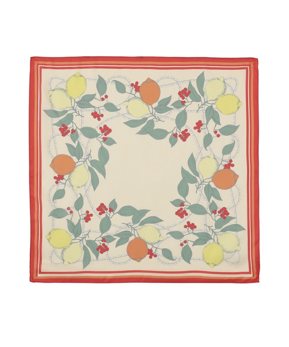 earth music&ecology 【接触冷感】ＵＶ対策フルーツ柄スカーフ 