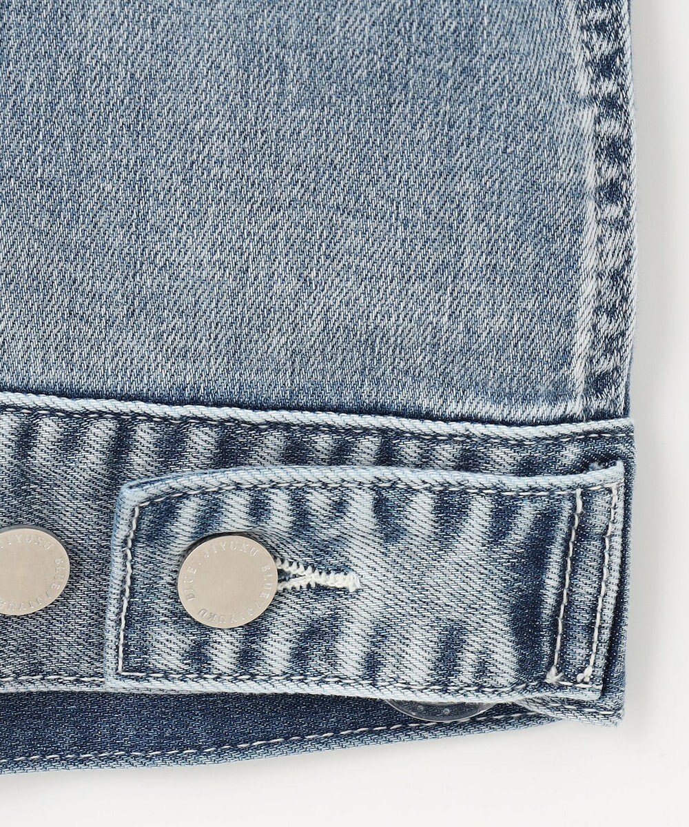 自由区 L 【ご好評につき追加生産・洗える】USUKARU DENIM ノーカラージャケット 