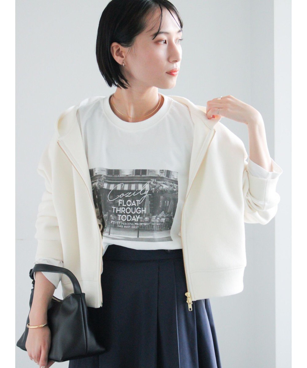 Te chichi フォトプリントロングスリーブTシャツ 