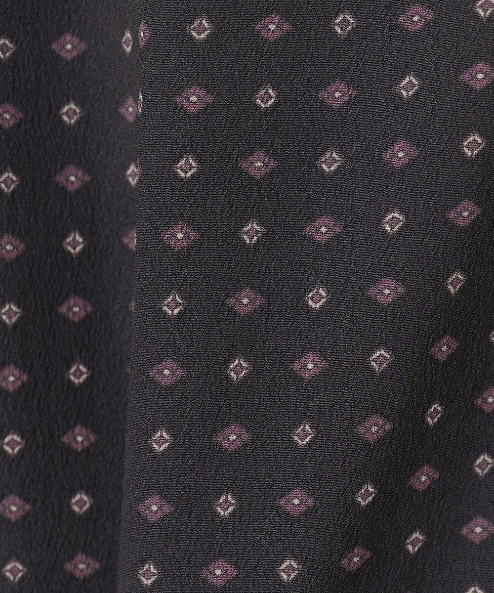 J.PRESS LADIES 【洗える】シュリンクデシン ジオメトリックプリント スカート 