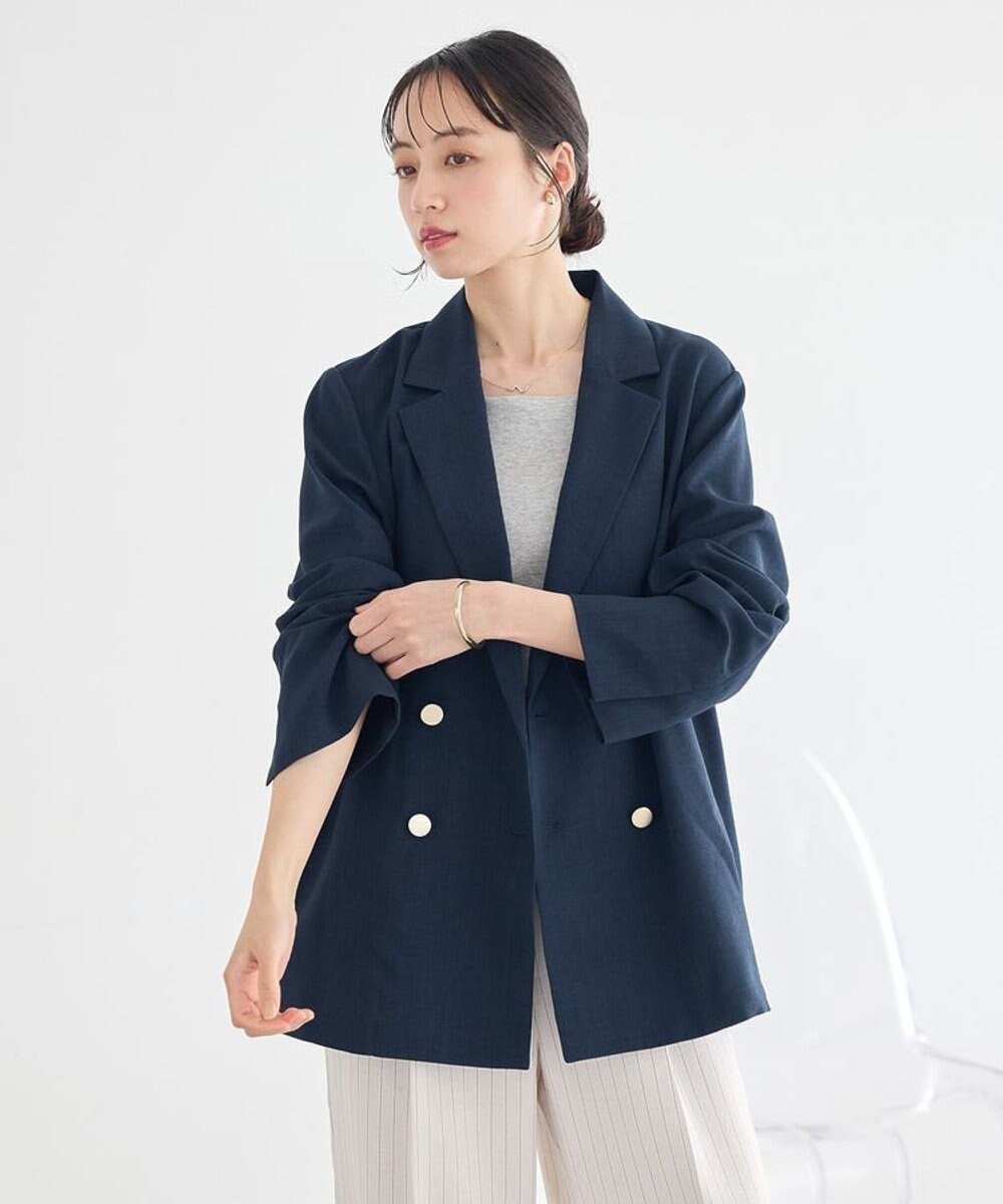 earth music&ecology 【セットアップ対応】アソート金ボタンジャケット 