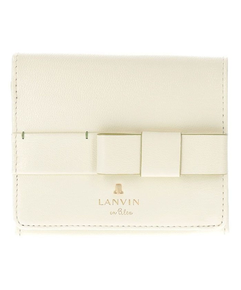 LANVIN en Bleu シャリテ 内BOX二つ折り財布 アイボリー