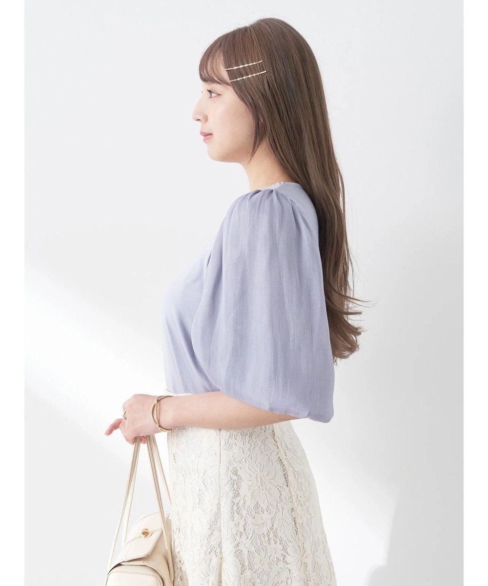 earth music&ecology ラメスリーブプルオーバー 