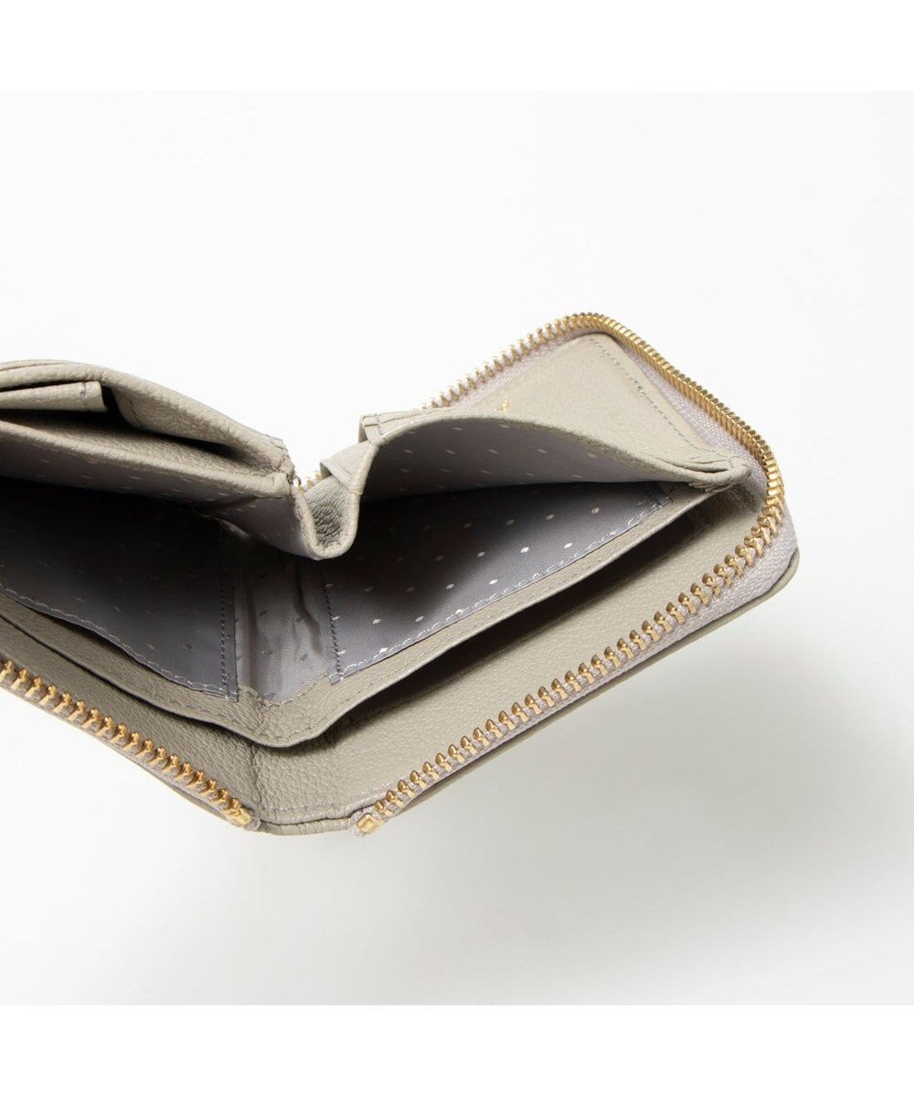 UNBILLION ペルケ perche / ドット刺繍ラウンドパームフィットウォレット 