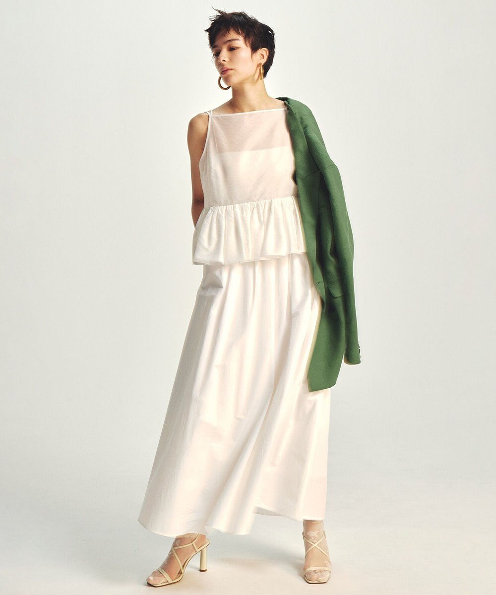 uncrave カラータイプライター フレアスカート 