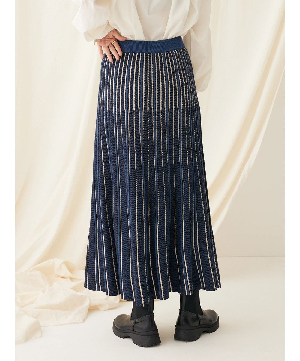 CRAFT STANDARD BOUTIQUE 配色ストライプニットスカート 