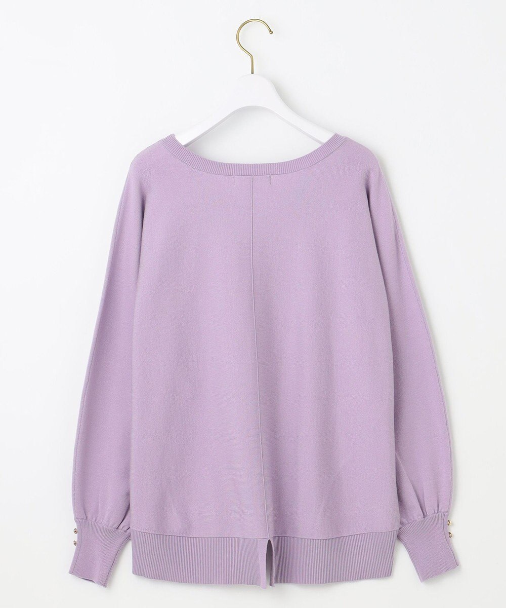 ANY SIS 【CICA加工・選べる9色展開】クルーネックバックスリット ニット 