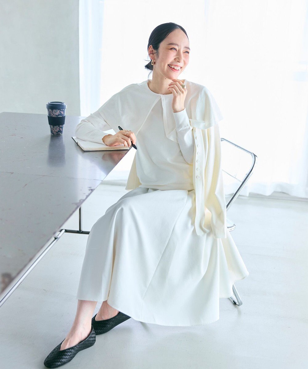 #Newans 【洗える】ケープカラープルオーバー 