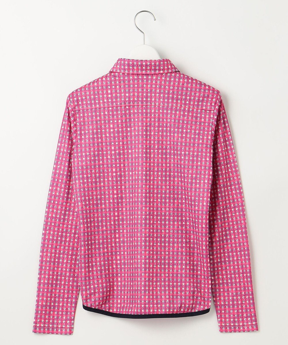 23区GOLF 【WOMEN】【UVケア/吸水速乾】ギンガムチェックロゴ 長袖シャツ 