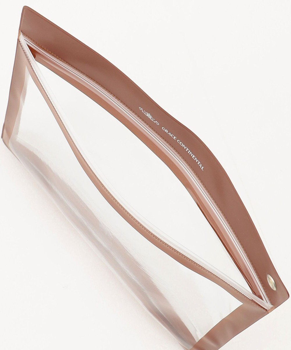 GRACE CONTINENTAL Fabricフラットポーチ 