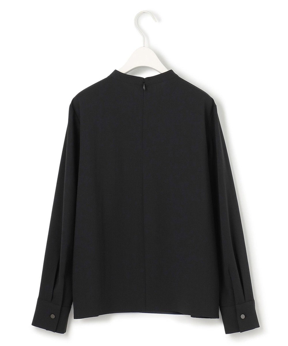 ICB L 【洗える】ストレッチジョーゼット ラッフルデザインブラウス 