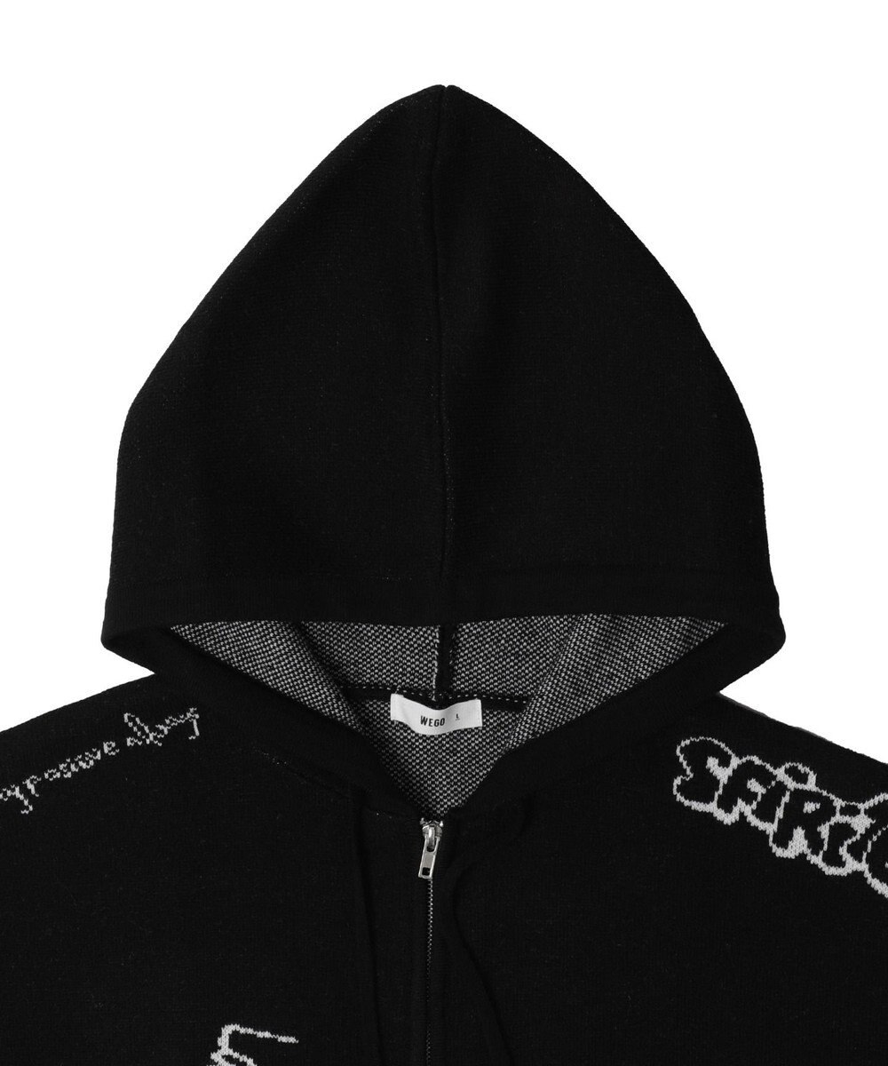 WEGO 【ユニセックス着用ITEM/MLサイズ展開】ジャガードノースリジップパーカー 