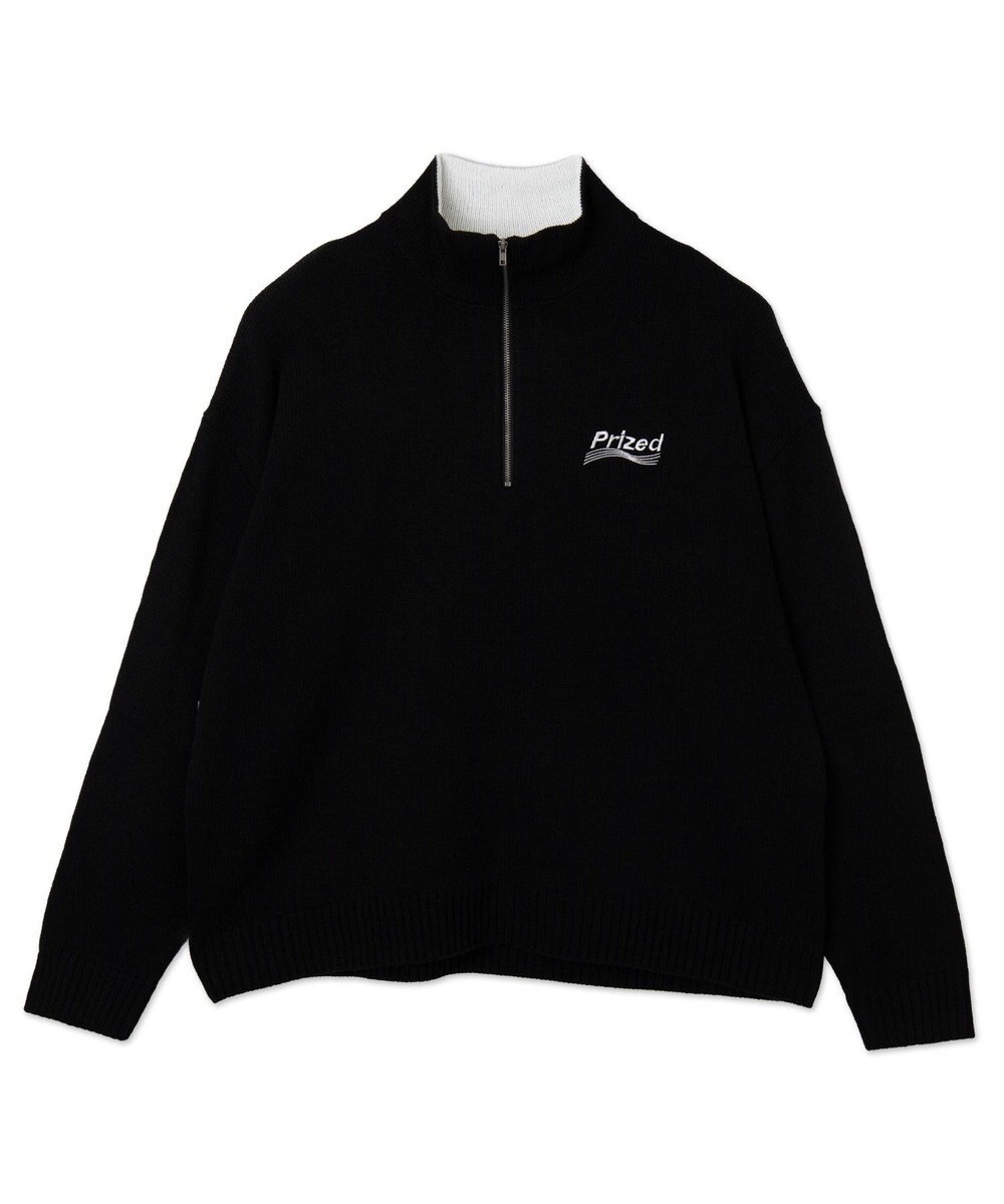 WEGO 【ユニセックス着用ITEM】ワンポイントハーフジッププルオーバー 