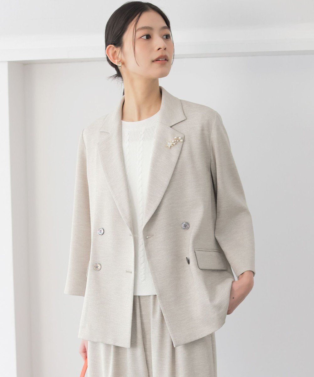 組曲 ライトリネンライク ジャケット 