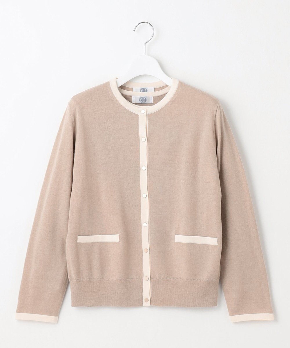 J.PRESS LADIES 【洗える】トリムツイン ニット 