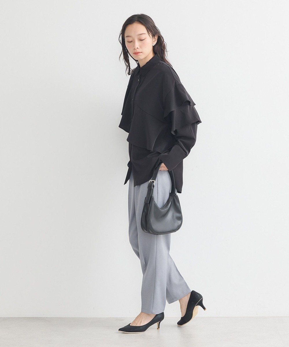 earth music&ecology アシメラッフルシャツ 