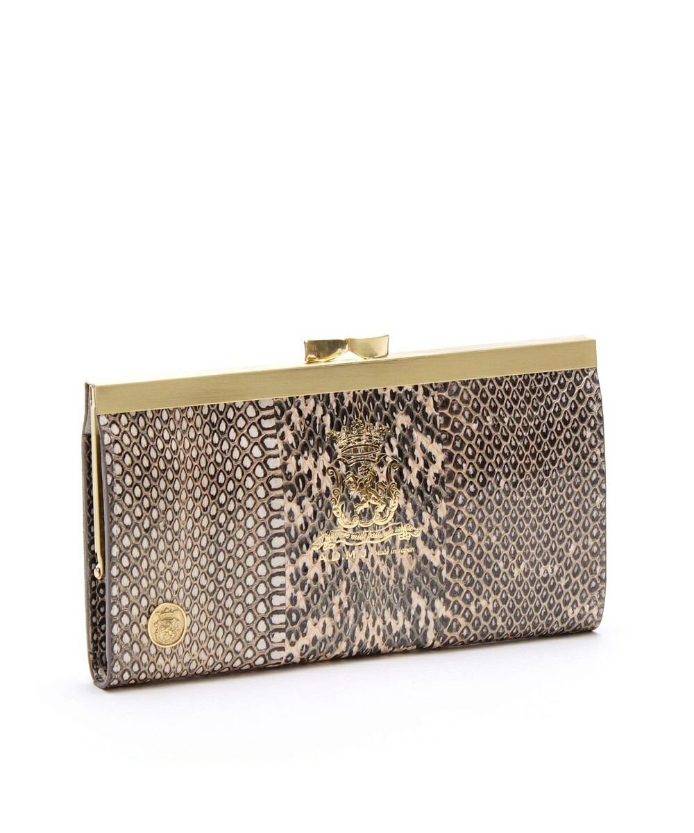 A.D.M.J. 【スネークレザー】ガマグチウォレット 