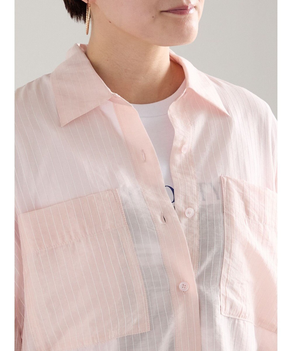 Te chichi シアーストライプシャツ 