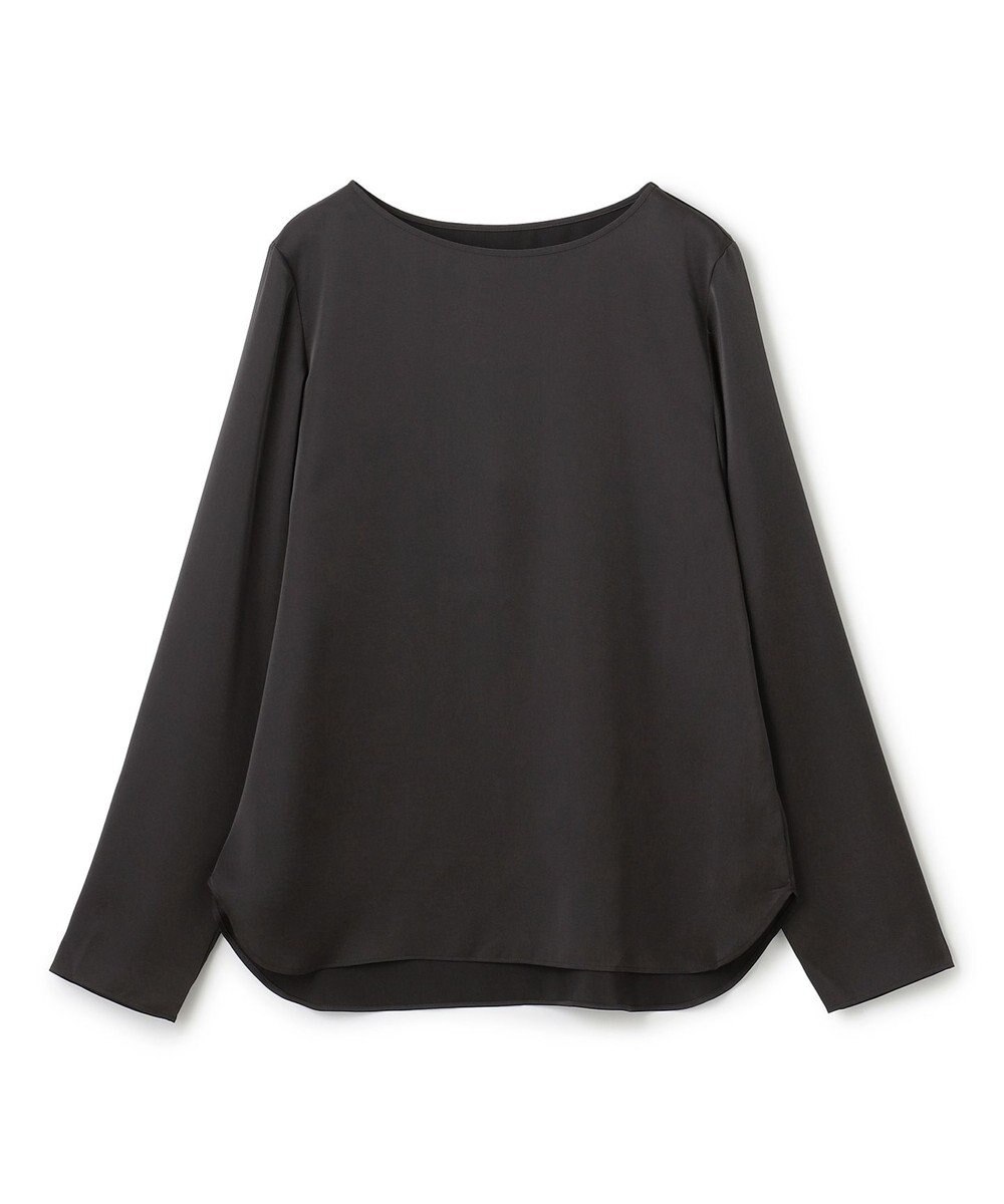 UNFILO サテン レイヤードブラウス 