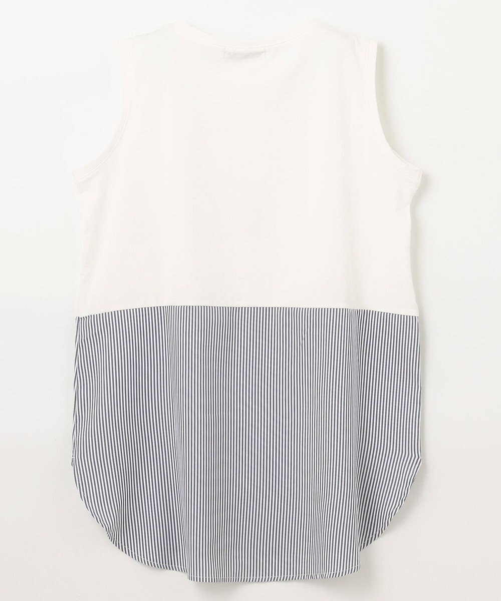 ANY レイヤード布帛ドッキングタンクトップ 