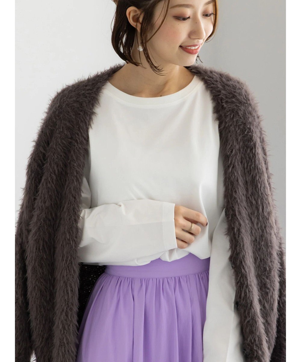 Te chichi 【泉 里香さん着用・Oggi.jp10/23掲載】シルケットロングスリーブTシャツ 