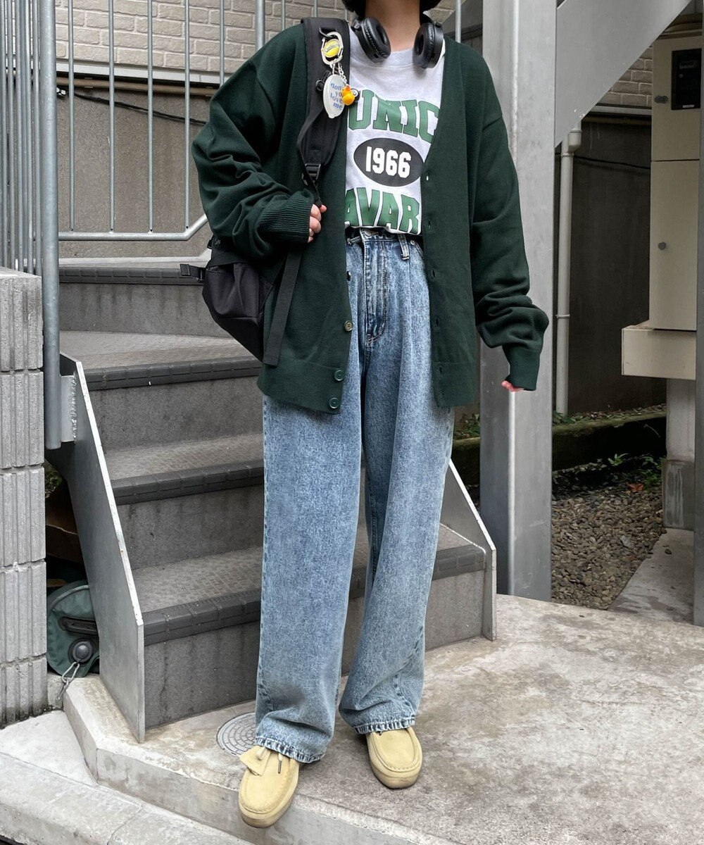 WEGO ドロップショルダーカーディガン 