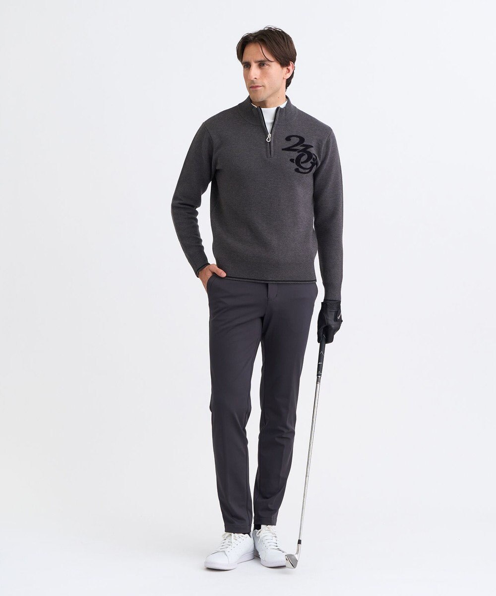 23区GOLF 【MEN】ロゴグラフィックもちもちニット 