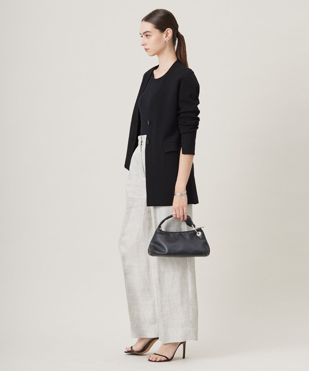 ICB 【洗える】シンセティックミラノリブ ニットジャケット 