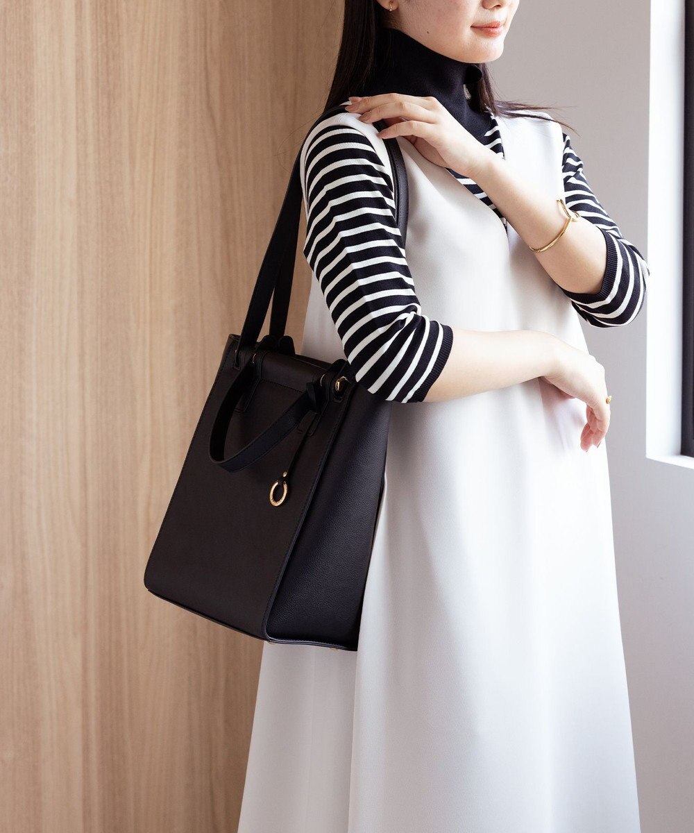 組曲 2WAYハンドルスクエアトート バッグ 