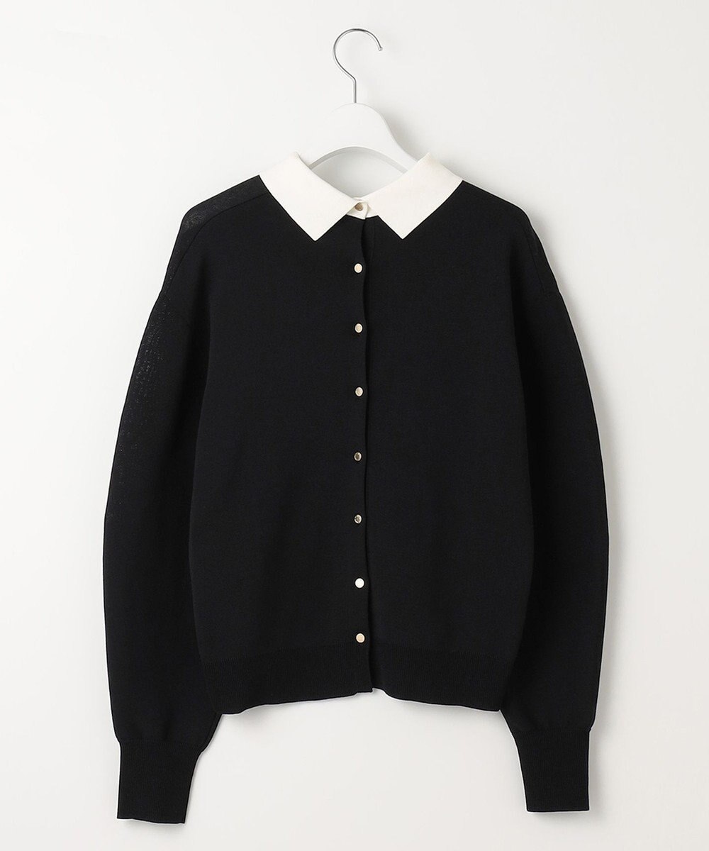 23区 【WEB限定】コットンポリエステル 襟デザイン ニット 