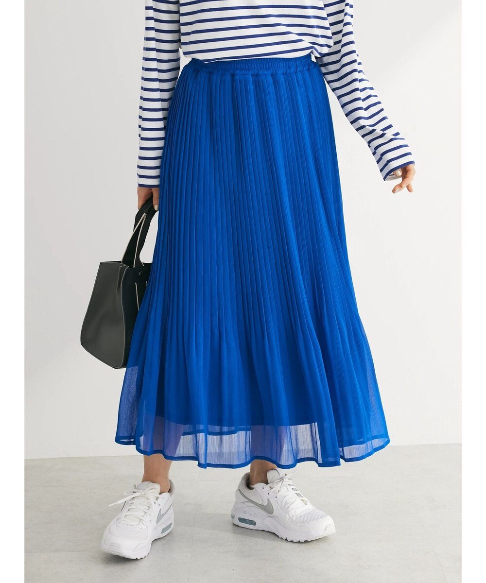 Green Parks シフォンプリーツスカート 