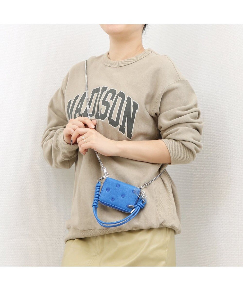 UNBILLION ペルケ perche / ドット刺繍ジャバラチャームウォレットショルダー 