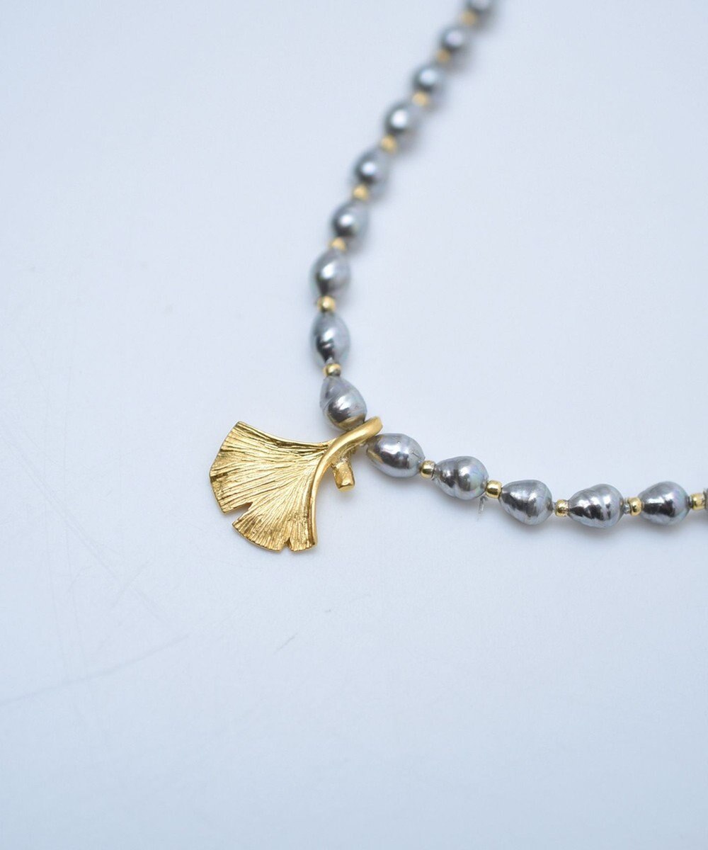 monshiro 【バロックパール】イチョウショート ネックレス 