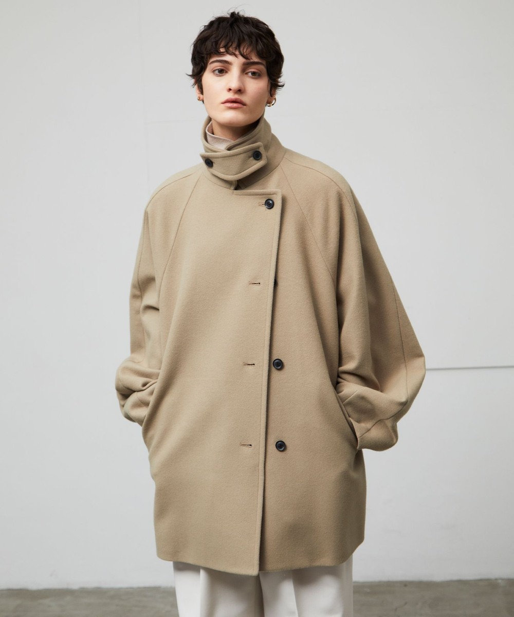 GABELLE / ミドル丈スタンドカラーウールコート / BEIGE GABELLE / ミドル丈スタンドカラーウールコート / BEIGE