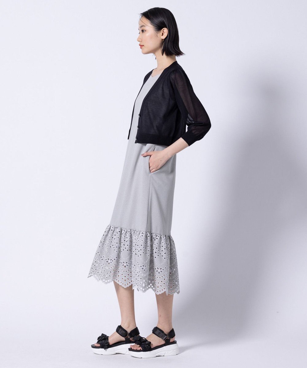 TOCCA 【美人百花掲載】SHEER BUBBLE KNIT ニットカーディガン 