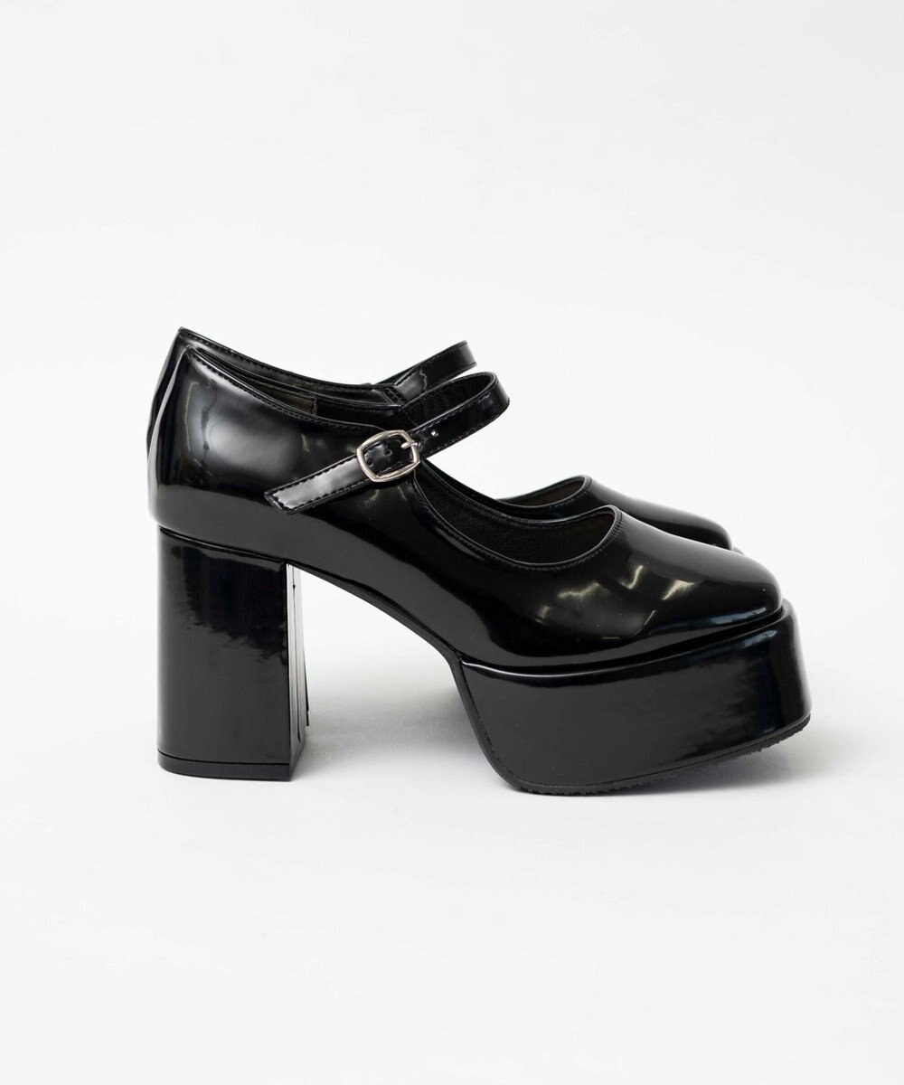 WEGO ボリュームヒールストラップシューズ 