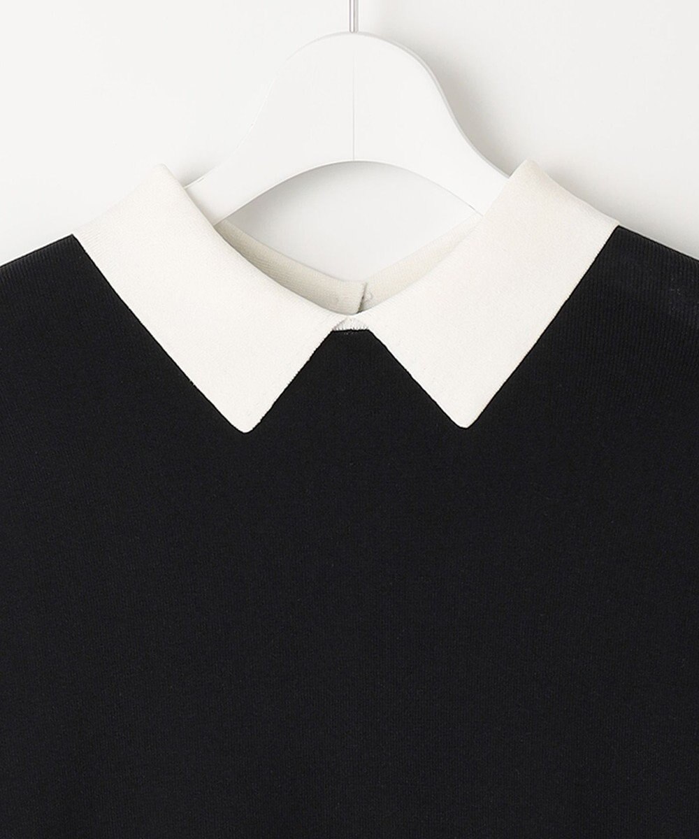 23区 【WEB限定】コットンポリエステル 襟デザイン ニット 