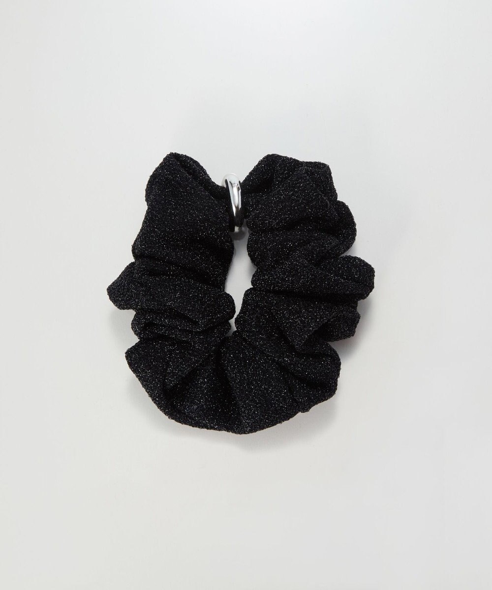 Phoebe メタルグリッターシュシュ　ブラック 