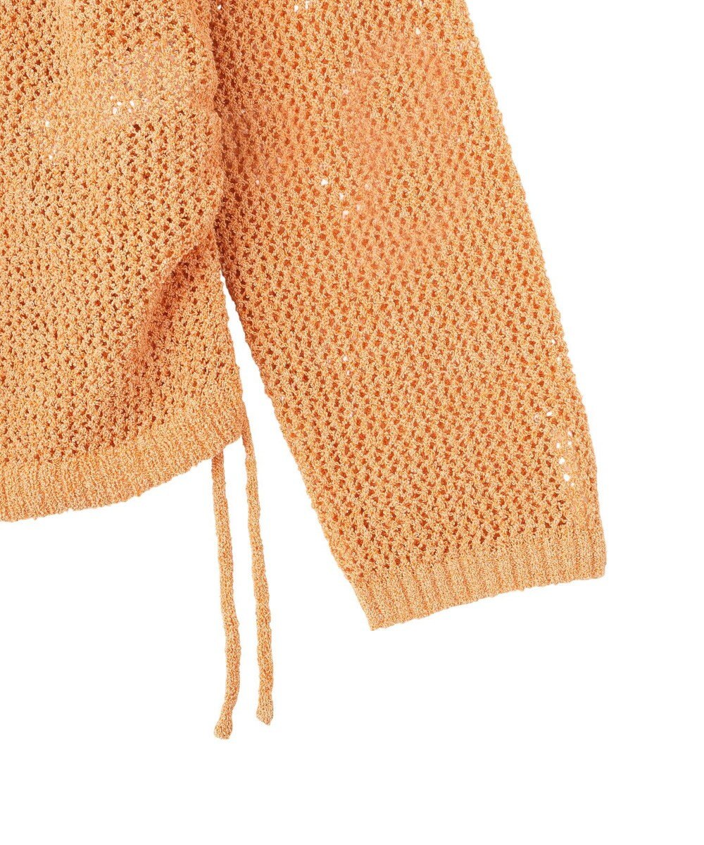 Green Parks サイドシャーリング透かし編みニットプルオーハ 