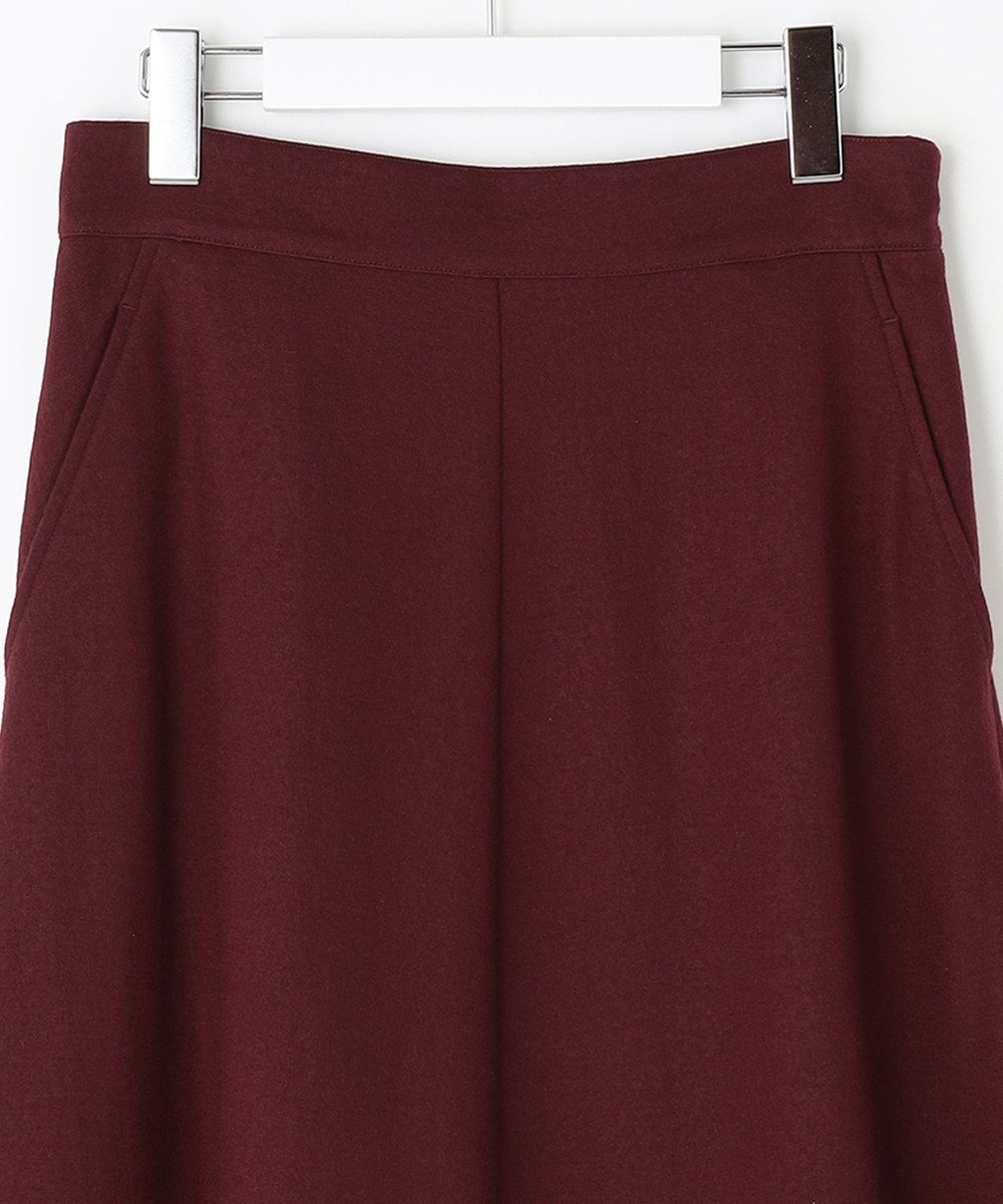自由区 ウールジャージー フレアシルエットスカート 
