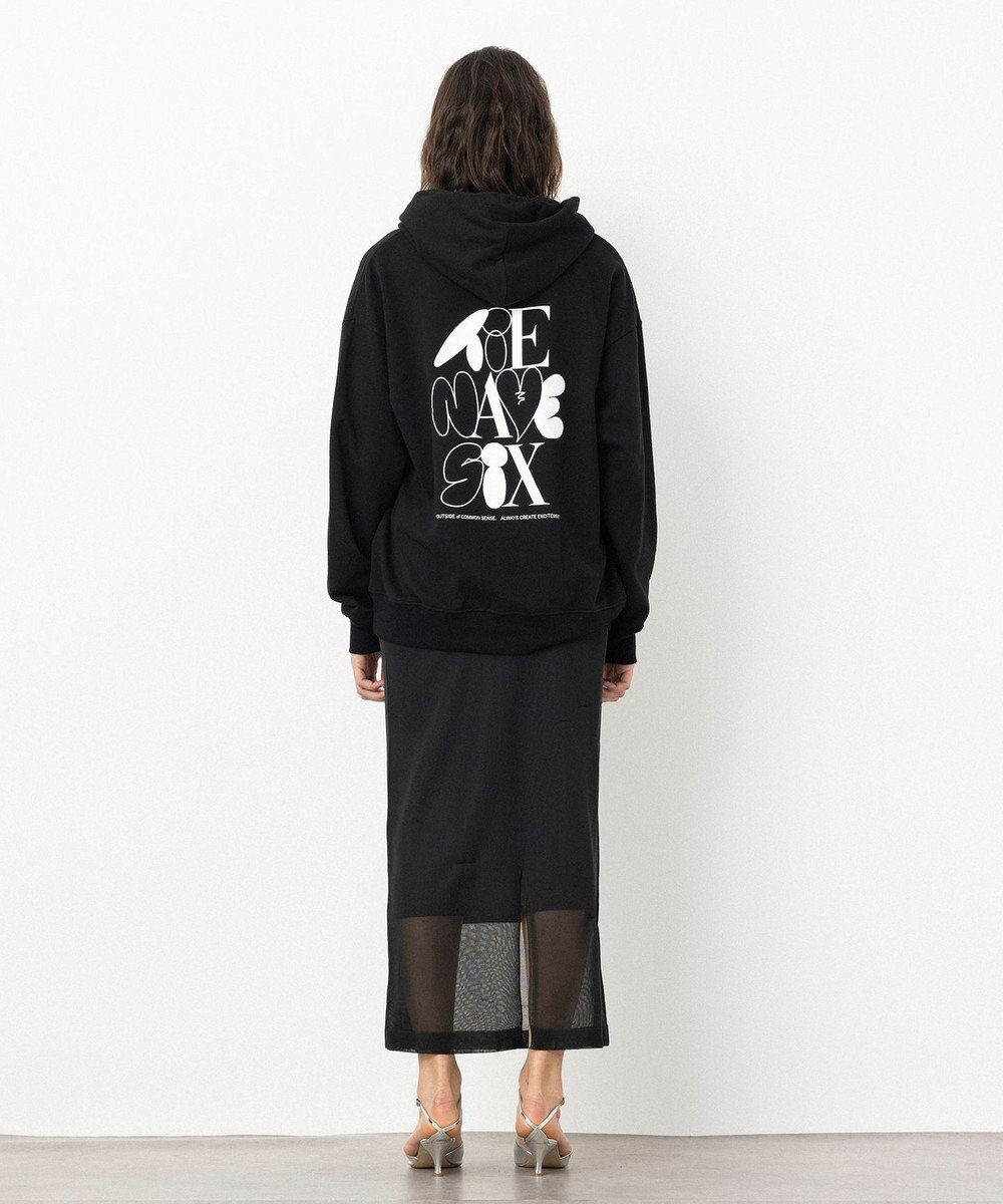 NAVE 【xNAVE】Six Sence Recordコラボ グラフィックフーディスウェット 